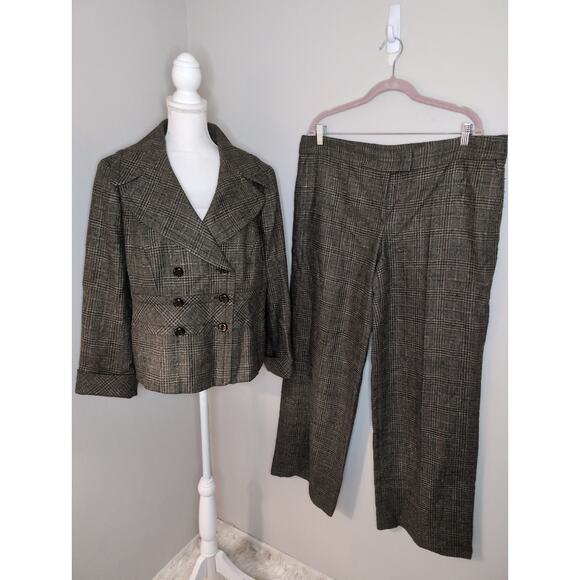 Escada Jackets & Blazers - Escada Heritage Traditional Plaid Power Suit Blazer & Pants